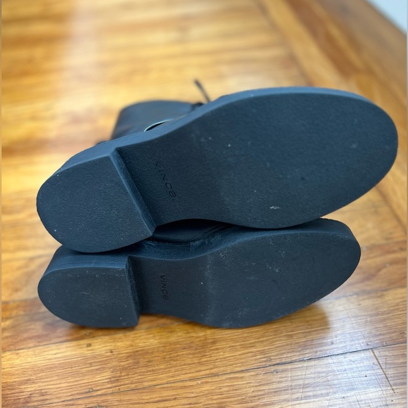 Vince Kady Lace-Up Leather Booties - 6M - Picture 6 of 12